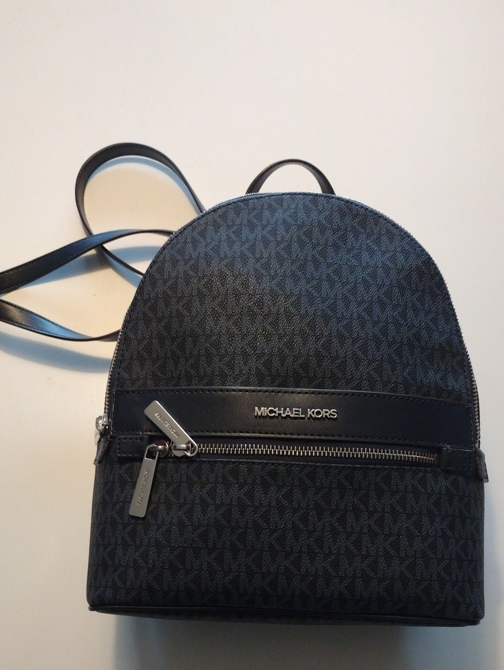 MICHAEL Michael Kors Black MK Logo Mini Backpack
